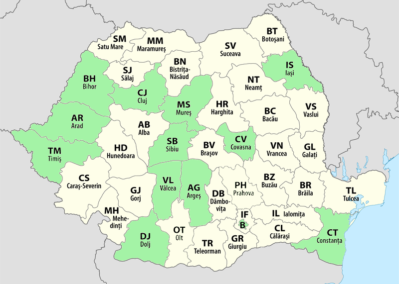 Harta Romaniei